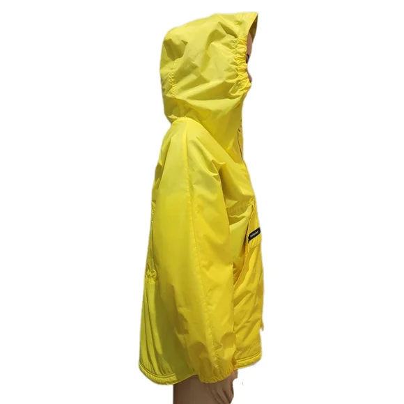 London Fog Yellow Hooded Zip Up Jacket NWOT Large 14 16 Girls - Picture 3 of 8